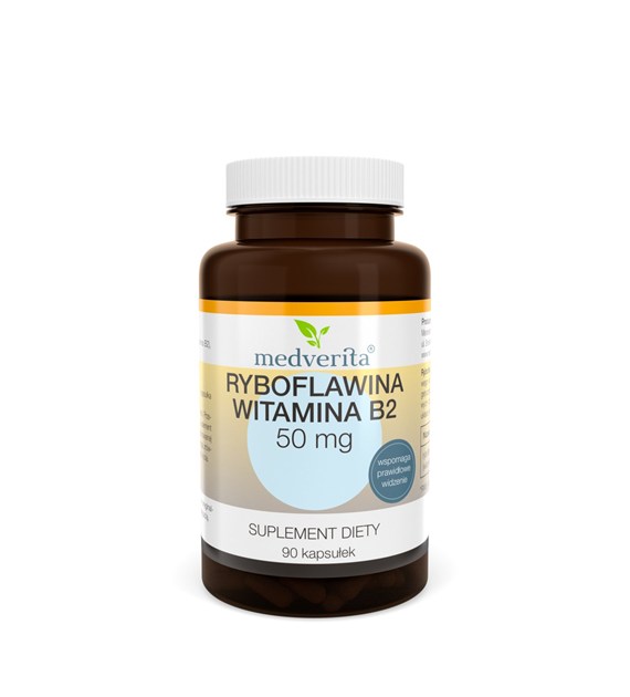 Medverita Ryboflawina (wit. B2) 50 mg 90 kapsułek