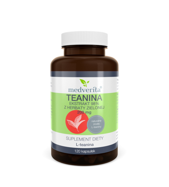 Medverita Teanina 200 mg 120 kapsułek