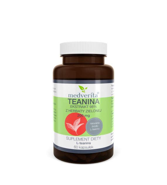 Medverita Teanina 200 mg 60 kapsułek