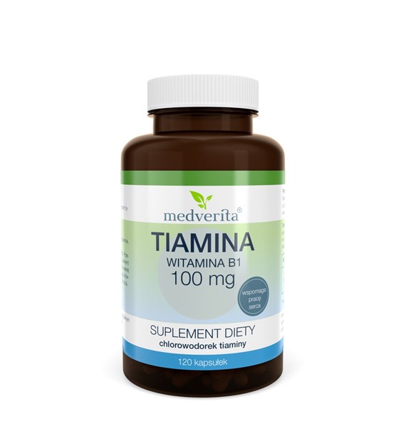 Medverita Tiamina (wit. B1) 100 mg 120 kapsułek