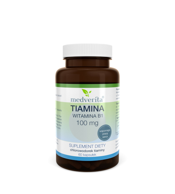 Medverita Tiamina (wit. B1) 100 mg 60 kapsułek