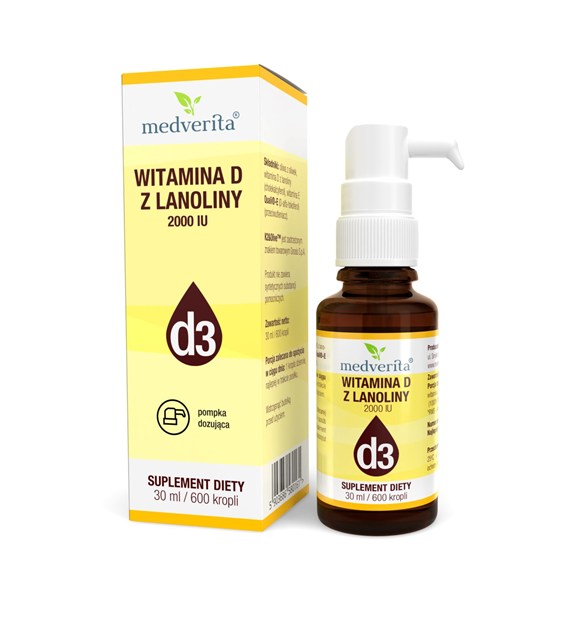 Medverita Witamina D3 2000 IU 30 ml/600 kropli
