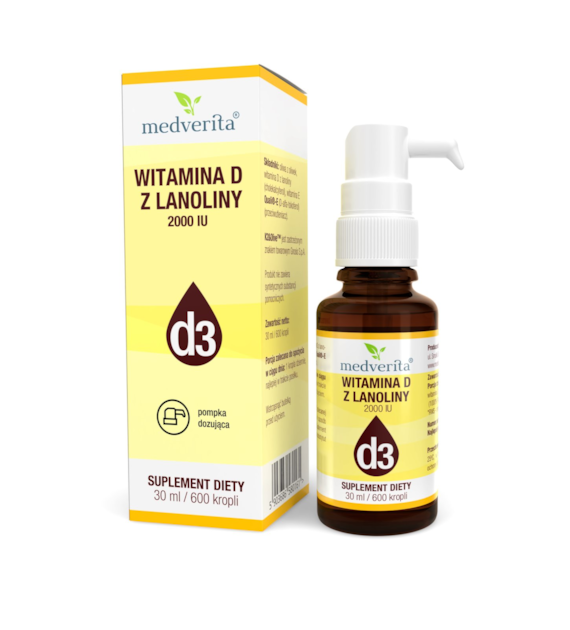 Medverita Witamina D3 2000 IU 30 ml/600 kropli