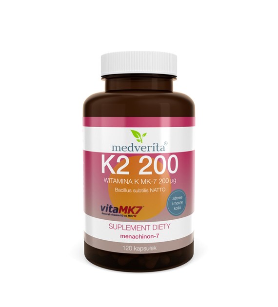 Medverita Witamina K2 MK-7 200 ug 120 kapsułek