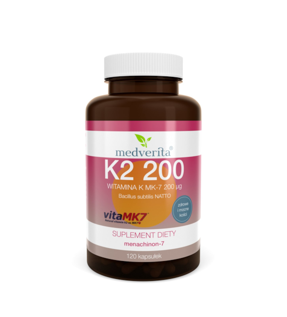Medverita Witamina K2 MK-7 200 ug 120 kapsułek