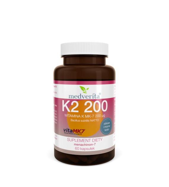 Medverita Witamina K2 MK-7 200 ug 60 kapsułek