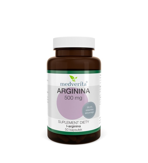 Medverita Arginina 500 mg 50 kapsułek