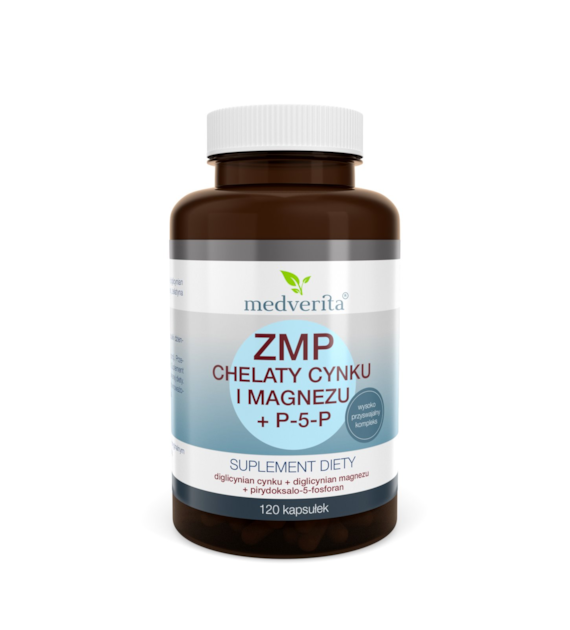 Medverita ZMP chelaty Zn i Mg + P-5-P 120 kapsułek