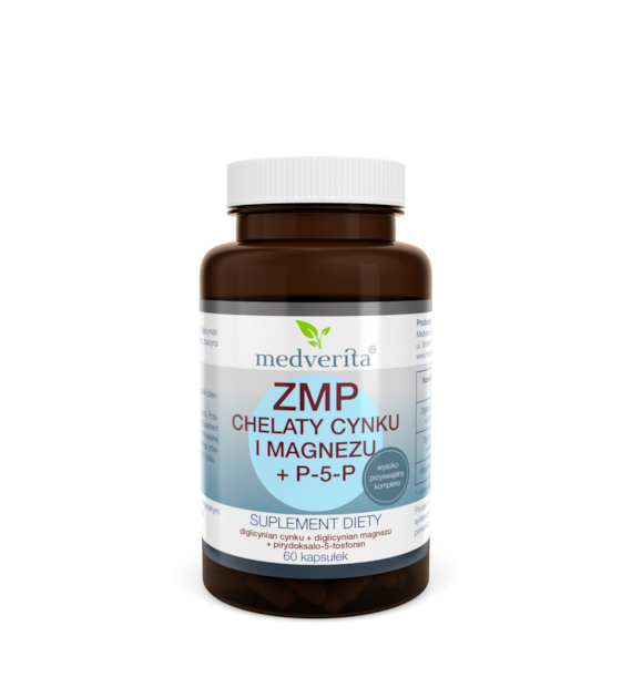 Medverita ZMP chelaty Zn i Mg + P-5-P 60 kapsułek
