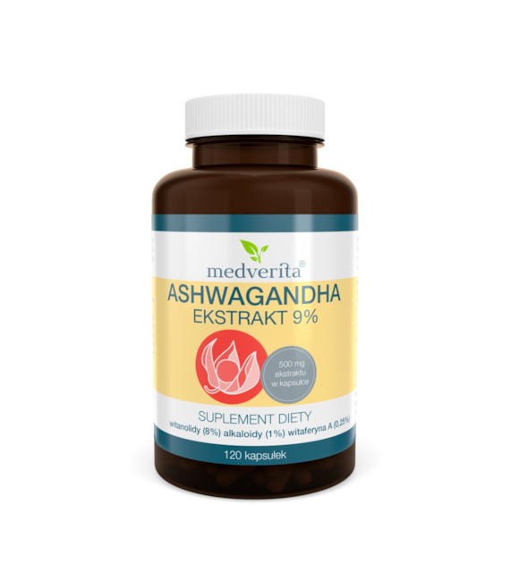 Medverita Ashwagandha 9% 120 kapsułek