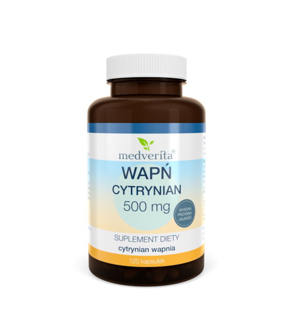 Medverita Wapń cytrynian 120 kapsułek