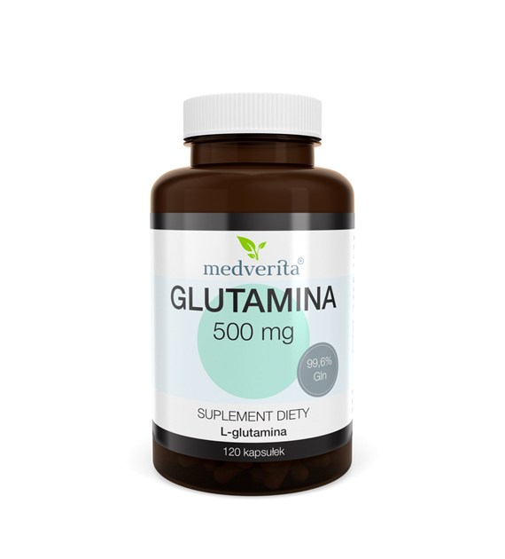 Medverita Glutamina 500 mg 120 kapsułek
