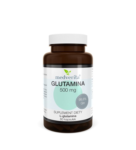 Medverita Glutamina 500 mg 60 kapsułek