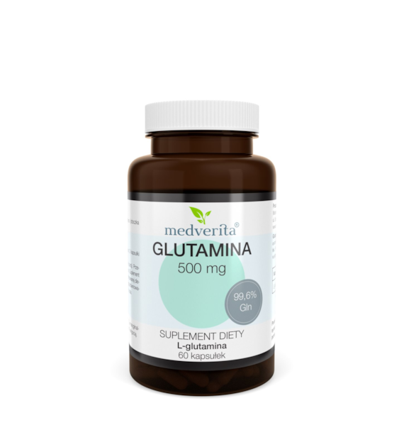 Medverita Glutamina 500 mg 60 kapsułek