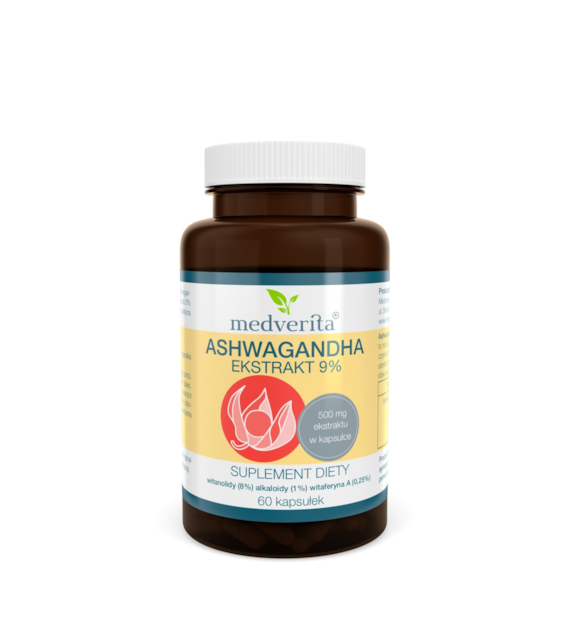 Medverita Ashwagandha 9% 60 kapsułek