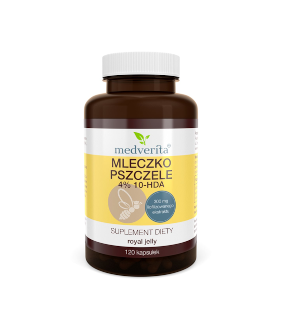 Medverita Mleczko pszczele 300 mg 120 kapsułek
