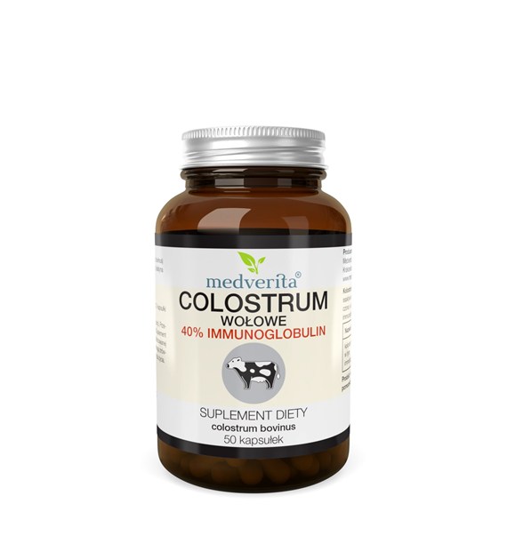 Medverita Colostrum wołowe 400 mg 50 kapsułek