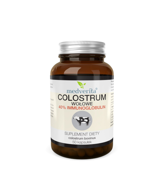 Medverita Colostrum wołowe 400 mg 50 kapsułek