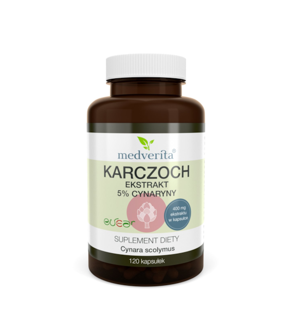 Medverita Karczoch ekstrakt 5% z cynaryny 120 kaps