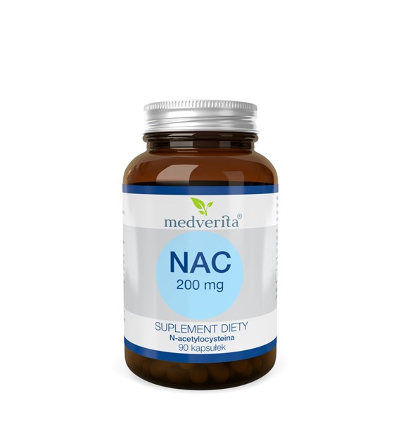 Medverita NAC 200 mg N-acetylo L-cysteina - 90 k.