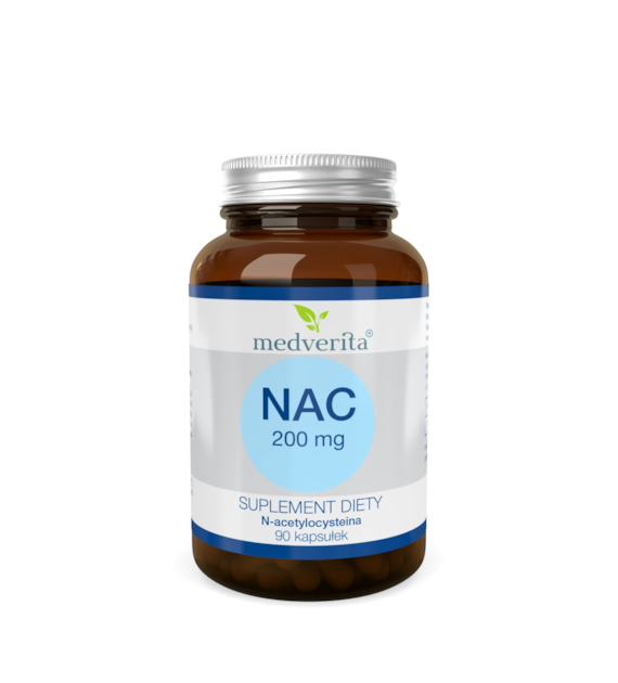Medverita NAC 200 mg N-acetylo L-cysteina - 90 k.