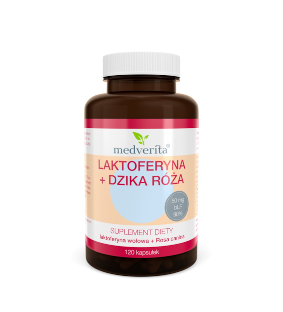 Medverita Laktoferyna + Dzika róża 120 kapsułek