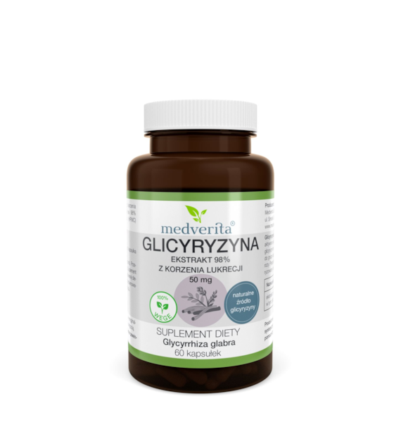 Medverita Glicyryzyna 50 mg Lukrecja Korzeń 60 k.