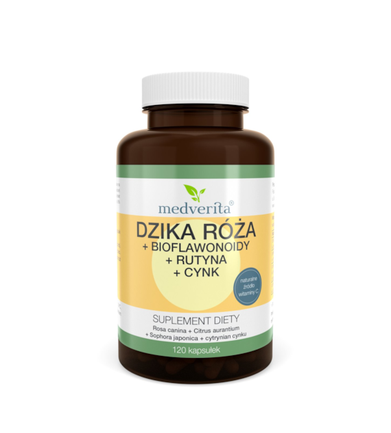 Medverita Dzika róża + Rutyna 120 kapsułek