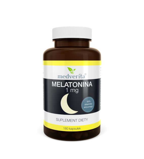 Medverita Melatonina 1 mg Melatonin 180 kapsułek