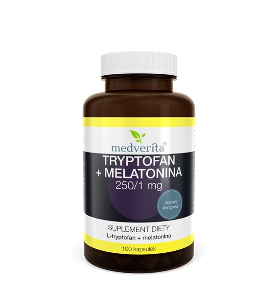 Medverita Tryptofan + Melatonina L-tryptofan 100k.