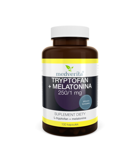 Medverita Tryptofan + Melatonina L-tryptofan 100k.