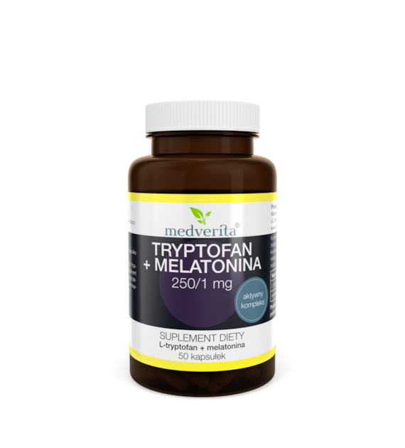 Medverita Tryptofan + Melatonina L-tryptofan 50k.