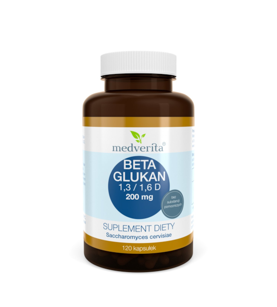 Medverita Beta Glukan 200 mg 120 kapsułek