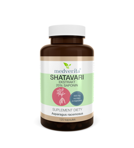 Medverita Shatavari 500 mg 120 kapsułek