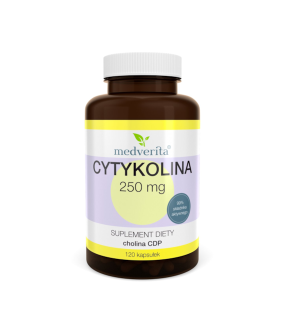 Medverita Cytykolina 250 mg 120 kapsułek