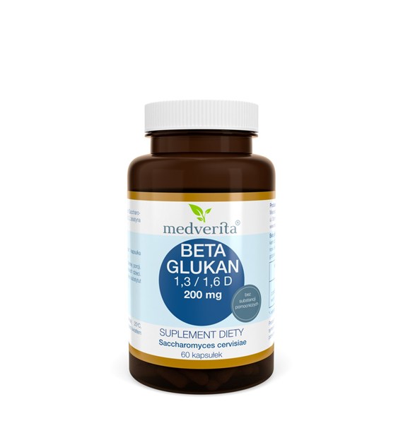 Medverita Beta Glukan 200 mg 60 kapsułek