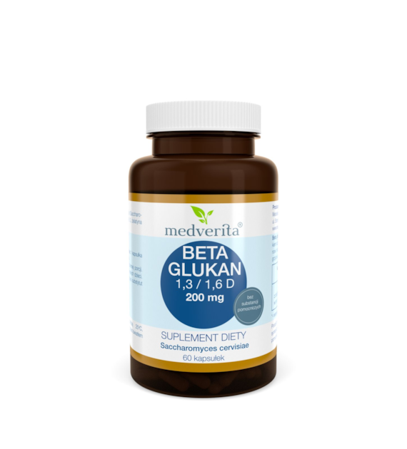 Medverita Beta Glukan 200 mg 60 kapsułek