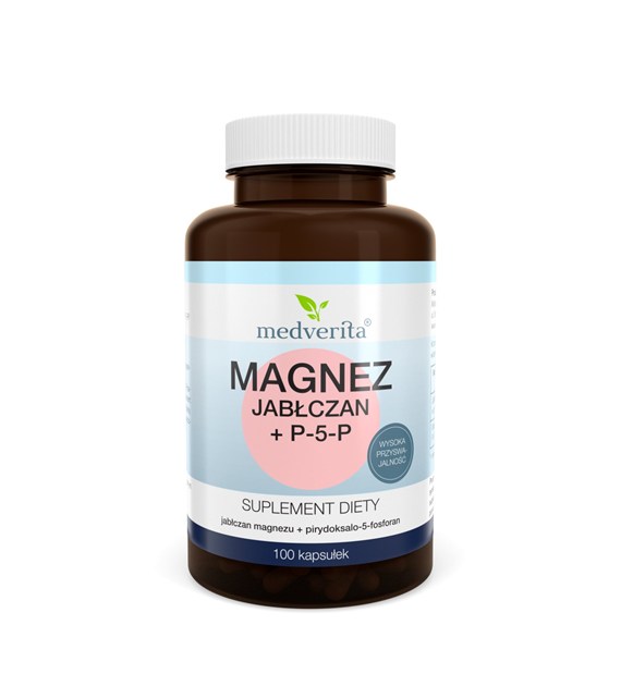 Medverita Magnez jabłczan + P-5-P 100 kapsułek