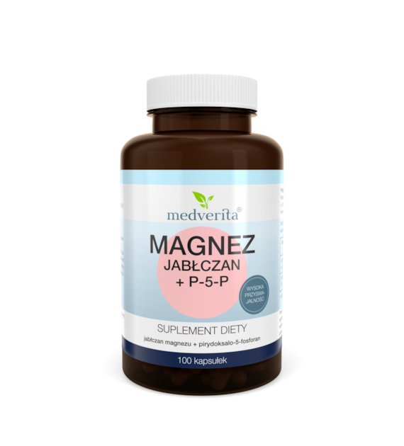 Medverita Magnez jabłczan + P-5-P 100 kapsułek
