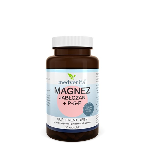 Medverita Magnez jabłczan + P-5-P 50 kapsułek