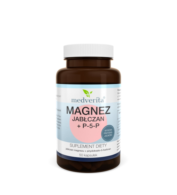 Medverita Magnez jabłczan + P-5-P 50 kapsułek