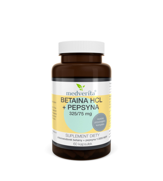Medverita Betaina + Pepsyna 60 kapsułek