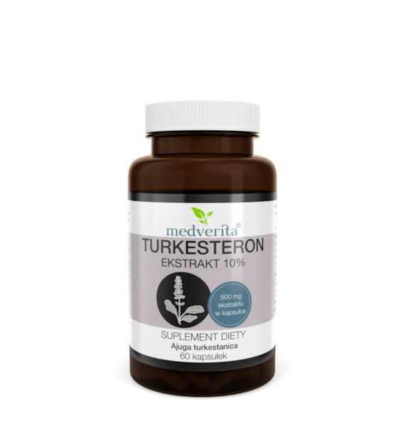 Medverita Turkesteron ekstrakt 500 mg 60 kapsułek
