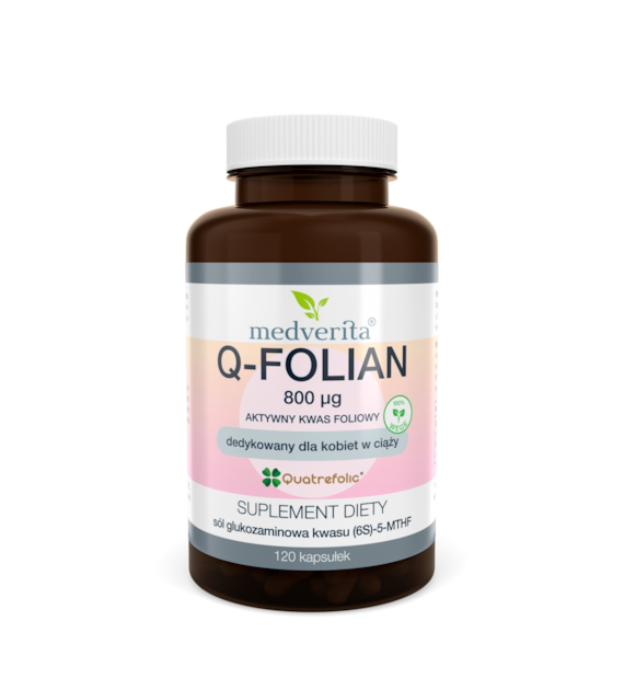 Medverita Q-Folian 800 ug 120 kapsułek