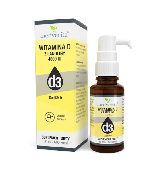 Medverita Witamina D3 4000 IU 30 ml/600 kropli