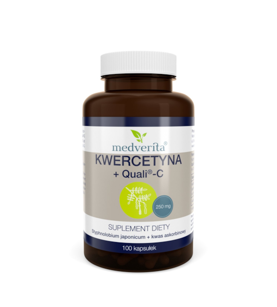 Medverita Kwercetyna 250mg + Quali®-C 100 kapsułek