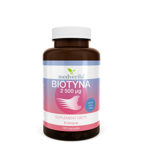 Medverita Biotyna 2500 mcg 180 kapsułek