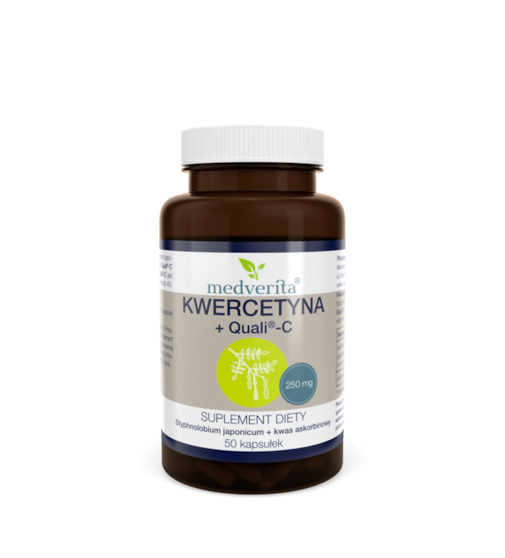 Medverita Kwercetyna 250mg + Quali®-C 50 kapsułek