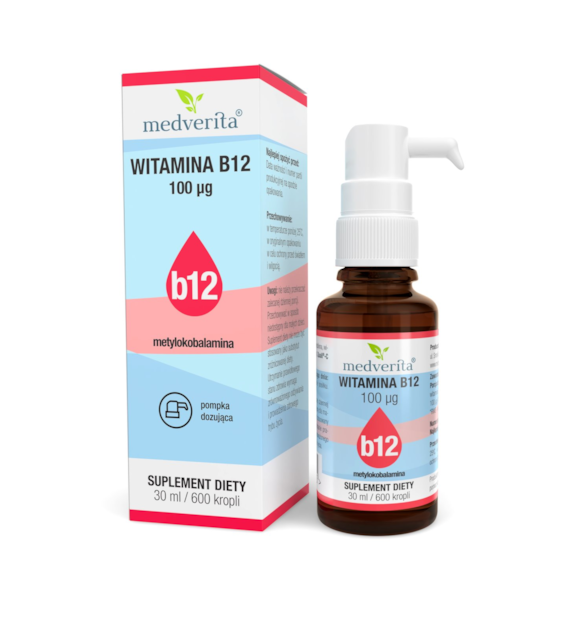 Medverita Witamina B12 Metylokobalamina 30ml/600k.