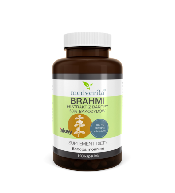 Medverita Brahmi 400 mg 120 kapsułek